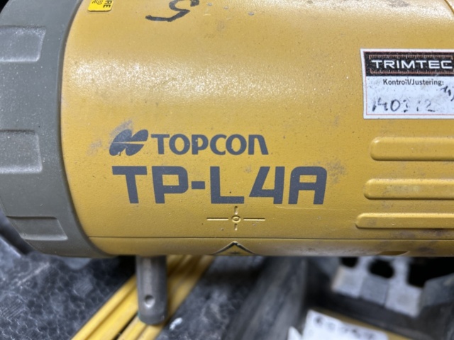 1435449-4 Rörlaser Topcon TP-L4A Med Tillbehör