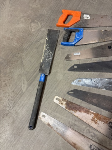 1349543-3 Samling sågar - Bahco, Stanley, mm.