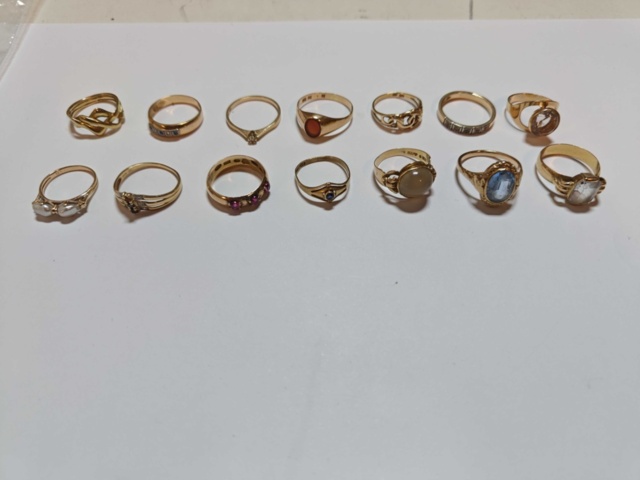 1400615-1 Rings 14 pcs - 18K