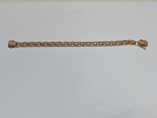 1400619-1 Armband X-länk med stav - 18K