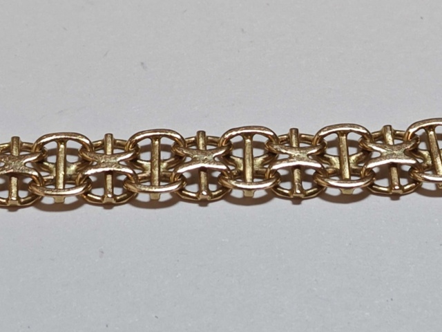 1400619-3 Armband X-länk med stav - 18K