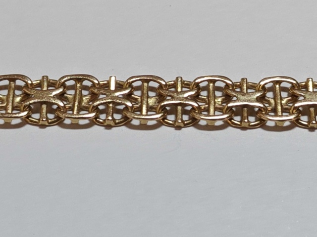 1400619-4 Armband X-länk med stav - 18K