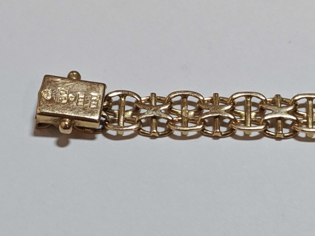 1400619-5 Armband X-länk med stav - 18K