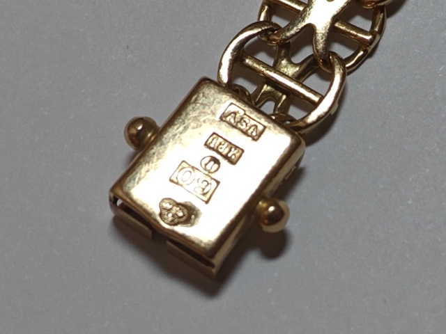 1400619-6 Armband X-länk med stav - 18K