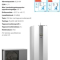 1446746-5 9 kW luft/vatten värmepump från Energy Save 250L varmvattentank, rostfri bufferttank. K61