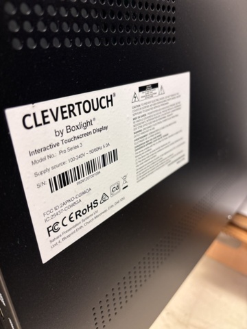 1443695-17 98" Interaktiv pekskärm med konferensutrustning och tillbehör - Clevertouch Pro Series 3