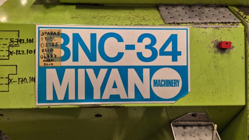 1446609-9 Miyano BNC 34 CNC svarv med tillbehör