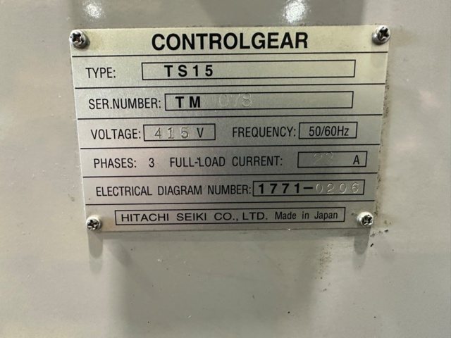 1256081-3 Svarv Hitachi Seiki TS15 2-axlig med spåntranssportör repobj