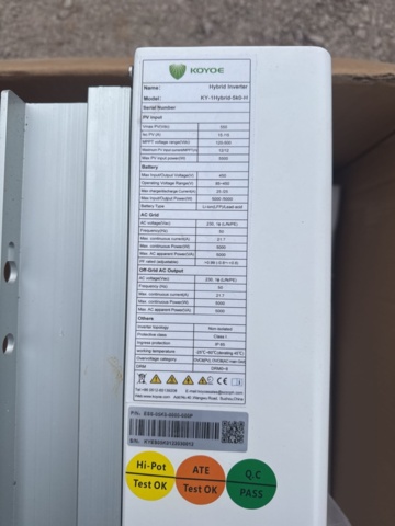 1321194-4 Inverter Koyoe KY-1 hybrid-5k0-H