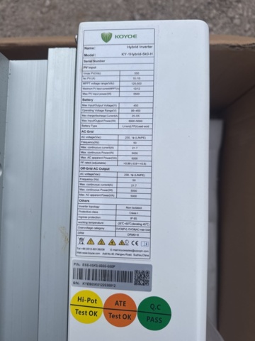 1321194-5 Inverter Koyoe KY-1 hybrid-5k0-H
