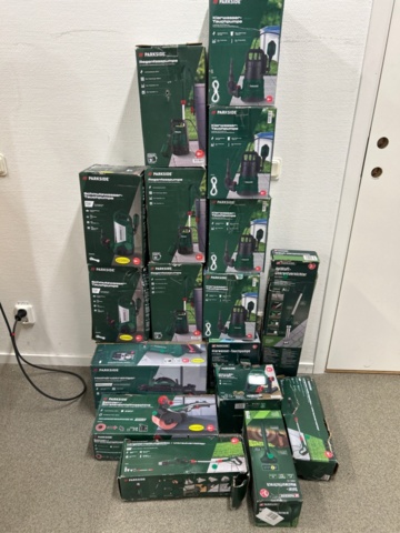 1436325-5 Maskiner ca 15 st - Parkside