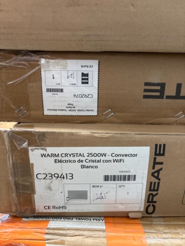 1436446-7 Electric towel warmers 9 pcs - CREATE