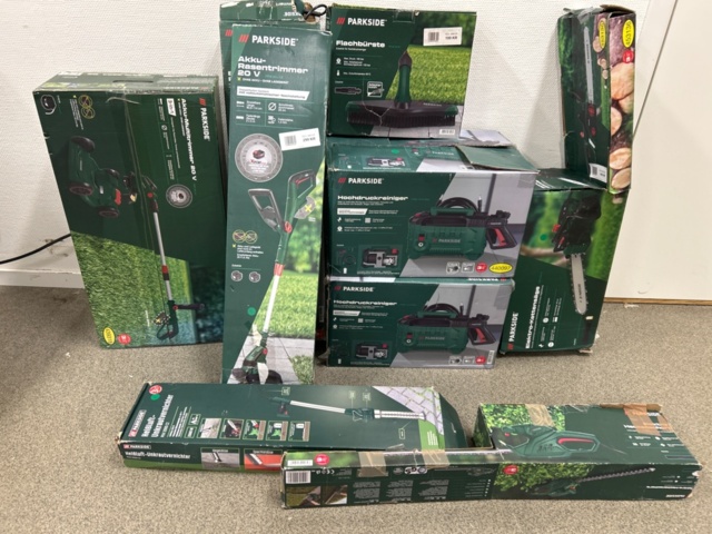 1436330-1 Trädgårdsmaskiner 8 st - Parkside