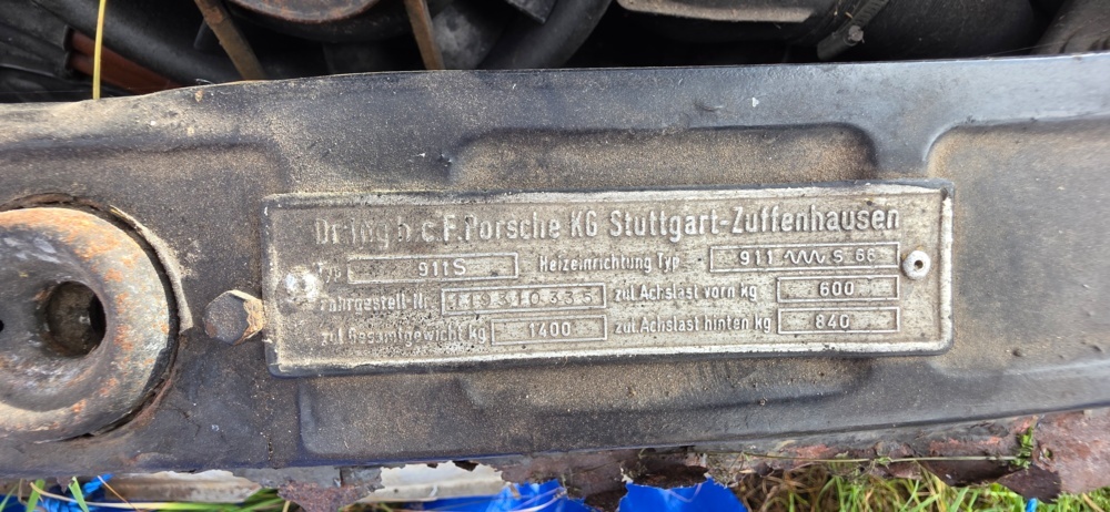 1320016-14 Porsche 911 S Targa Manuell, 170hk, 1969 (Reparationsobjekt)