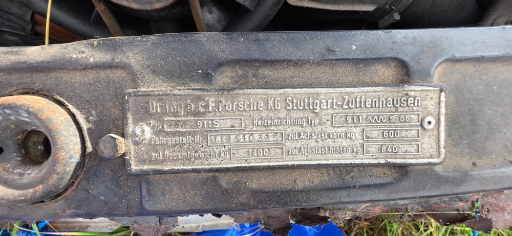 1320016-15 Porsche 911 S Targa Manuell, 170hk, 1969 (Reparationsobjekt)