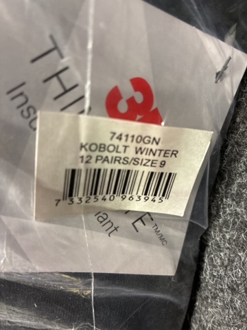 1447320-7 12 st Arbetshandskar Hestra Kabolt winter, Strl 9