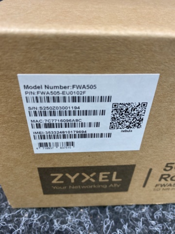 1448353-3 Router Zyxel Nebula 5G FWA505