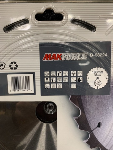 1448516-5 2 saw blades Makita 190x30mm