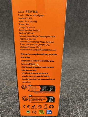 1448239-3 Hair trimmer professional electric