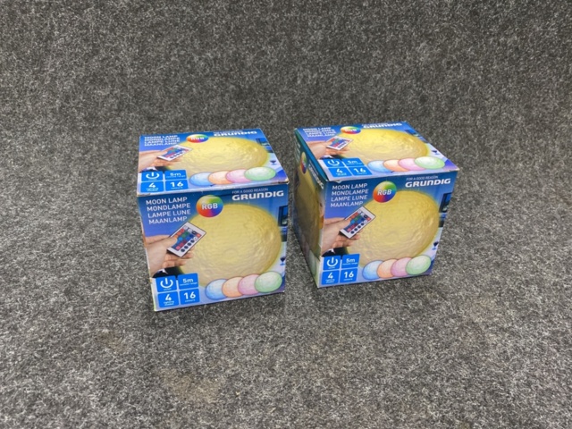 1448264-2 2 st Månlampa med fjärrkontroll LED