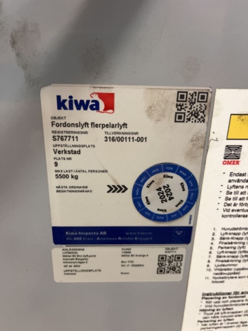 1421658-15 Scissor lift Omer KAR 55 NLTS 6m 5500kg