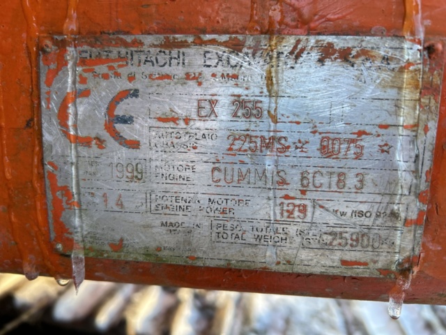 1430010-63 Crawler excavator with tiltrotator Hitachi EX255 -1999