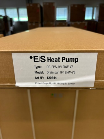 1448693-13 12 kW luft/vatten värmepump från Energy Save med stor 250L varmvattenstank L63