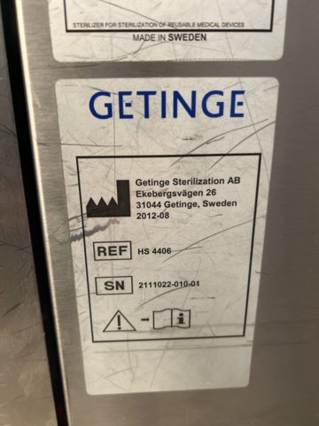 1435514-5 Autoklav - Getinge HS 4406 EC-1 -2012