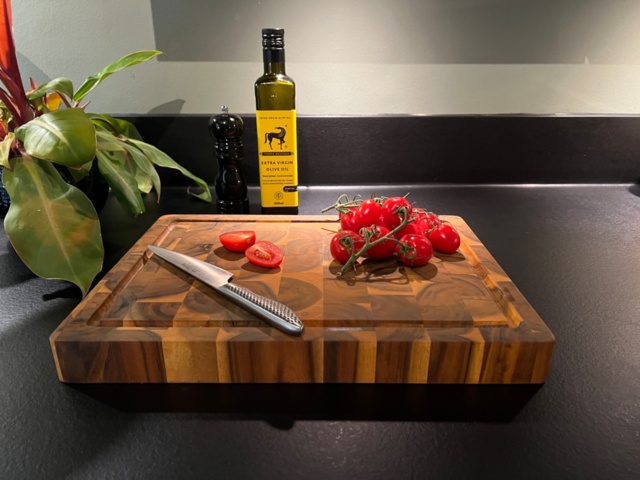 1448886-1 Skärbräda Interbuild Golden Teak 400x300x40mm