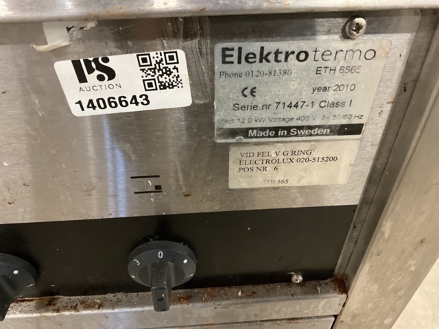 1406643-3 Stove with 4 burners - Elektro Termo ETH 6565