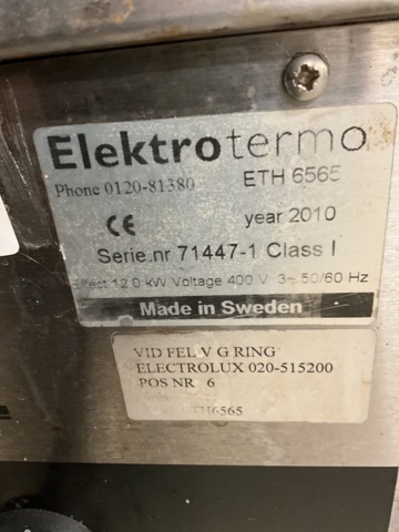 1406643-8 Stove with 4 burners - Elektro Termo ETH 6565