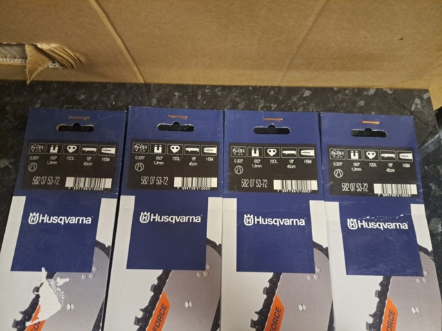 1271930-2 Husqvarna Chainsaw Bar 18" 4pcs