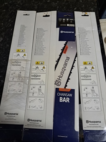 1271933-3 Husqvarna Chainsaw Bars Mixed Sizes 4pcs