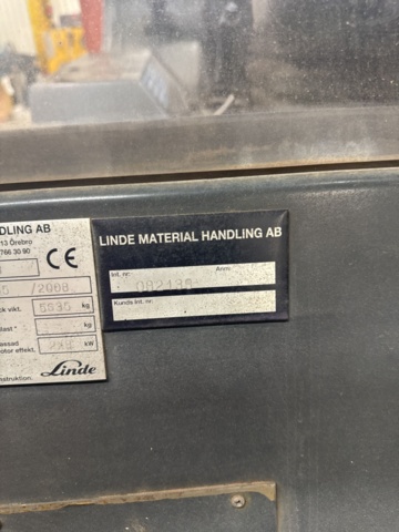 1321204-10 Forklift Linde E30/600-03 -2008