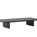 1446192-1 Coffee table, pedestal and shoe shelf black