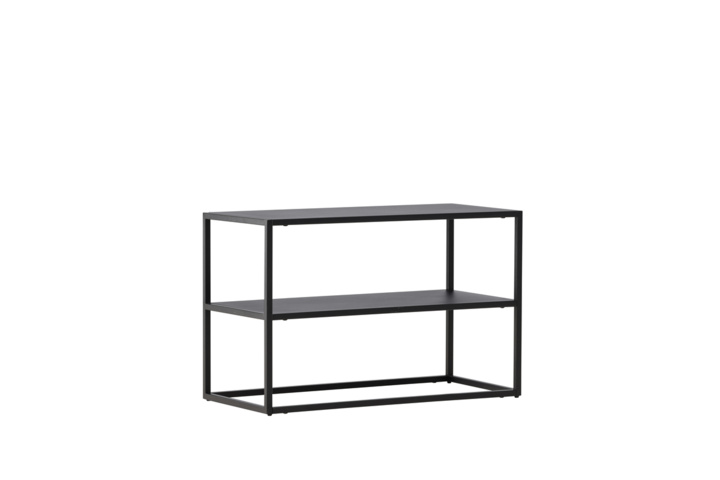 1446192-5 Coffee table, pedestal and shoe shelf black