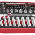 1449188-1 Bit and socket set 87 pieces – Teng Tools, 1/4" drive