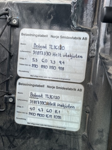 1423601-67 Teleskoplastare Bobcat T36.120SLB med många tillbehör