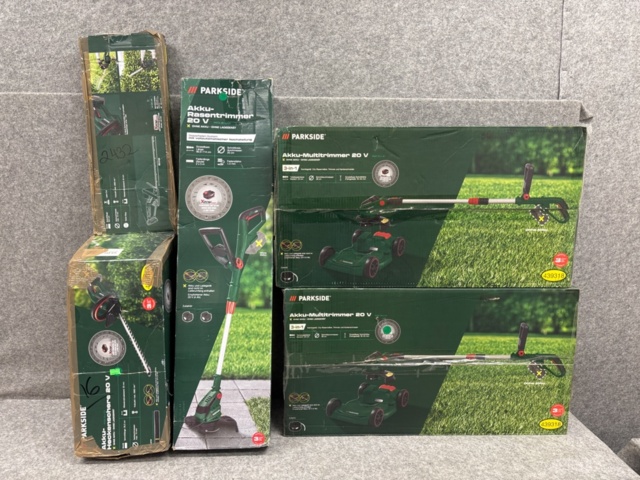 1436463-1 Samling med trädgårdsmaskiner och motionscyklar