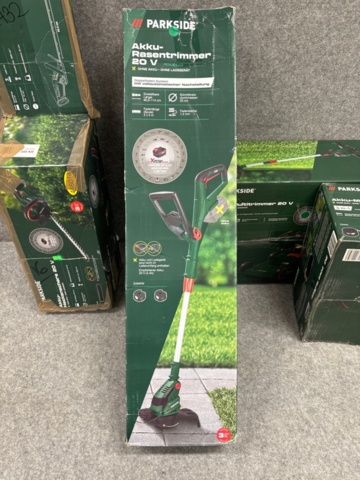 1436463-5 Samling med trädgårdsmaskiner och motionscyklar