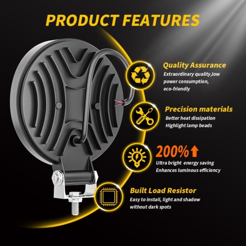 1449285-4 8 off-road headlights for car, LED, 42 W