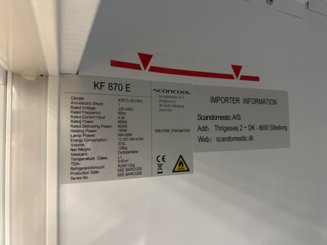 1449332-6 Freezer Scancool KF 870 E