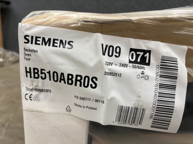 1449348-10 Inbyggnadsugn Siemens HB510ABR0S