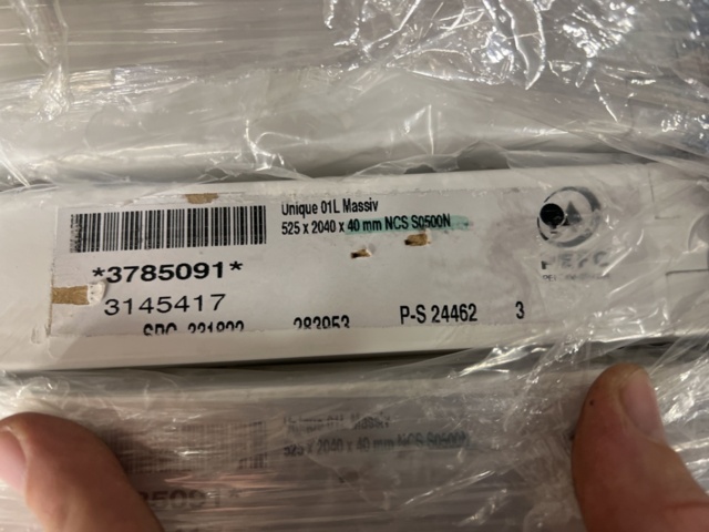 1449349-6 7 internal doors Swedoor Unique 01L Solid 525x2040x40mm