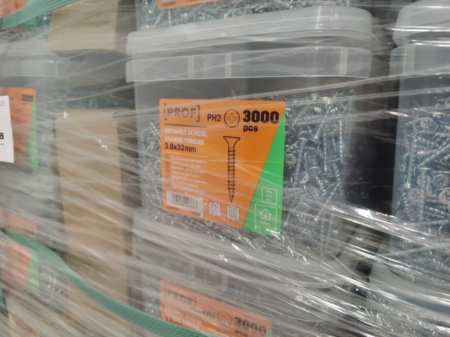 1448624-8 945 st Förpackningar gipsskruv för träregel Prof 3,8x32 mm