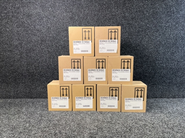 1449504-1 108 st Våtrumssilicon Schönox, dark grey & silver grey