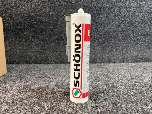 1449504-4 108 st Våtrumssilicon Schönox, dark grey & silver grey