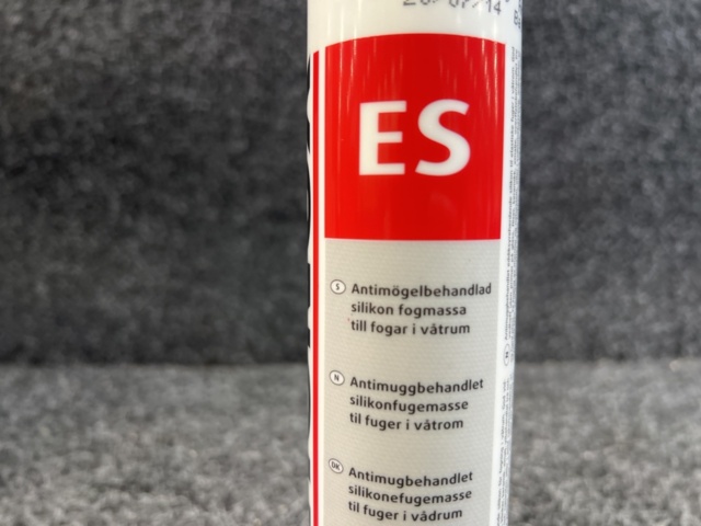 1449504-5 108 st Våtrumssilicon Schönox, dark grey & silver grey