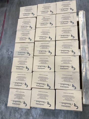 1449505-6 42 st Förpackningar kakelplattor vita 10x30 cm