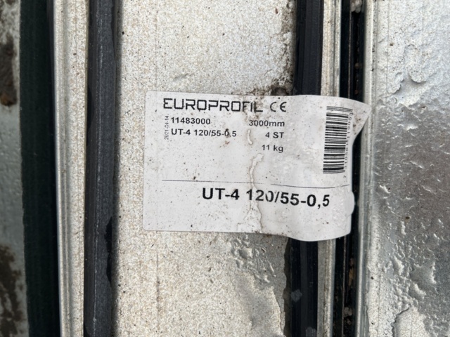 1449524-7 Stålreglar 70/55, 3m & 120/55-0,5, 3m